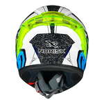Capacete Norisk Flow Robot - Branco/amarelo