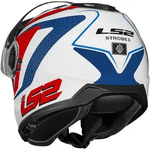 Capacete Ls2 Ff908 Strobe Ii Phantom - Branco/azul/vermelho
