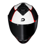 Capacete Race Tech Hit Plus - Preto Branco.