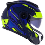 Capacete Norisk Ff345 Route Speedmax - Azul Amarelo