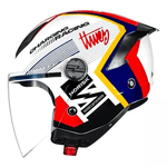 Capacete Norisk Neo Vizion - Branco Azul