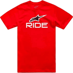 Camiseta Alpinestars Ride 4.0 - Vermelho Branco Preto