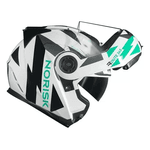 Capacete Norisk Ff345 Route Reflex - Branco/titanium