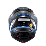 Capacete Texx Gladiator V3 Makan - Cinza/azul