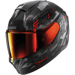 Capacete Shark Ridill 2 Molokai Mat Kar - Preto Vermelho 