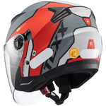 Capacete Texx Ugello Reisen - Vermelho/branco