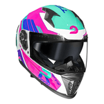 Capacete Race Tech Volt Track - Branco Rosa. 
