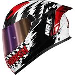 Capacete Norisk Flow Daytona - Branco/vermelho