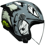 Capacete Norisk Neo Hyena - Cinza Branco