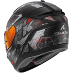 Capacete Shark Ridill 2 Molokai Mat Kar - Preto Vermelho 