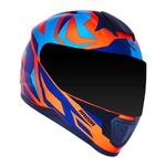 Capacete Norisk Ff802 Razor Cutting - Laranja Azul