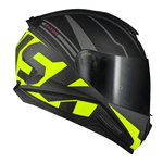 Capacete Norisk Ff802 Razor Full - Preto Fosco/amarelo