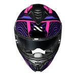 Capacete Norisk Strada Ii Fusion - Roxo/preto/rosa