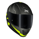 Capacete Norisk Ff802 Razor Full - Preto Fosco/amarelo