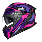 Capacete Norisk Strada Ii Fusion - Roxo/preto/rosa