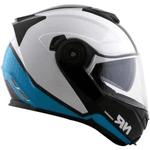 Capacete Norisk Ff345 Route Chance - Branco Azul Preto