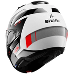 Capacete Shark Evo Es Kryd Wkr - Branco Preto Vermelho.