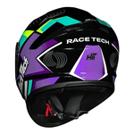 Capacete Race Tech Hit Draw - Preto/roxo