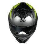Capacete Norisk Strada Ii St - Titanium/preto/amarelo