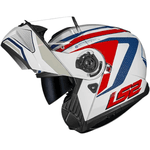 Capacete Ls2 Ff908 Strobe Ii Phantom - Branco/azul/vermelho
