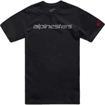 Camiseta Alpinestars Linear Wordmark 2.0 - Preto Cinza