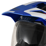 Capacete X11 Crossover Adv - Azul Vermelho Branco