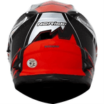 Capacete Norisk Ff302 Wizard - Preto Cinza Vermelho