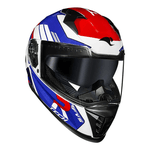 Capacete Race Tech Volt Track - Branco/azul