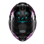 Capacete Shark Evo Es K-Rozen Kvx - Preto Roxo.
