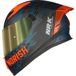 Capacete Norisk Flow Daytona - Azul/laranja