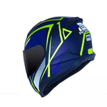 Capacete Norisk Ff802 Razor Ninja - Azul Amarelo