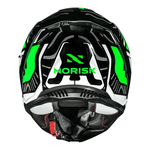 Capacete Norisk Strada Ii Fusion - Branco/preto/verde