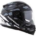 Capacete Norisk Ff302 Destroyer - Preto Branco