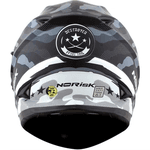 Capacete Norisk Ff302 Destroyer - Preto Branco
