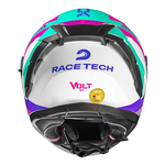 Capacete Race Tech Volt Track - Branco Rosa. 