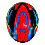 Capacete Fw3 Gtn Fox - Laranja/azul/amarelo