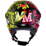 Capacete Kyt D-city Espargaro Replica 2020 - Preto rosa amarelo