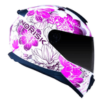 Capacete Norisk Ff802 Razor Bloom - Branco Rosa