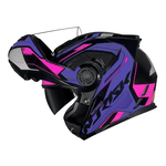 Capacete Norisk Ff345 Route Speedmax - Preto/roxo