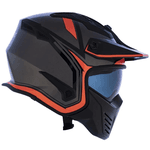 Capacete Norisk Darth Outline - Titanium Laranja