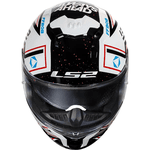 Capacete Ls2 Ff808 Stream Ii Maze - Branco Preto 