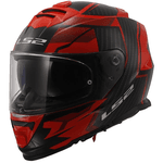 Capacete Ls2 Ff800 Storm Tracker - Preto/vermelho
