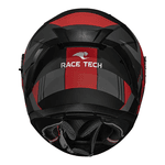 Capacete Race Tech Volt Abstrak - Preto Fosco Vermelho.