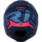 Capacete Norisk Ff802 Razor Squalo - Preto Vermelho