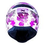 Capacete Norisk Ff802 Razor Bloom - Branco Rosa