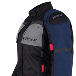 Jaqueta Texx Feminina - Armor - Preto Azul Vermelho Cinza