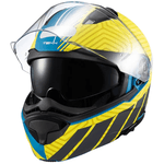 Capacete Texx Kratos Solid Cyber - Azul/verde Fosco