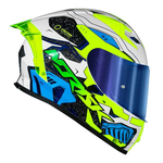 Capacete Norisk Flow Robot - Branco/amarelo