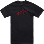 Camiseta Alpinestars Ageless Shadow - Preto vermelho