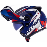 Capacete Norisk Ff345 Route Speedmax - Azul Branco Vermelho